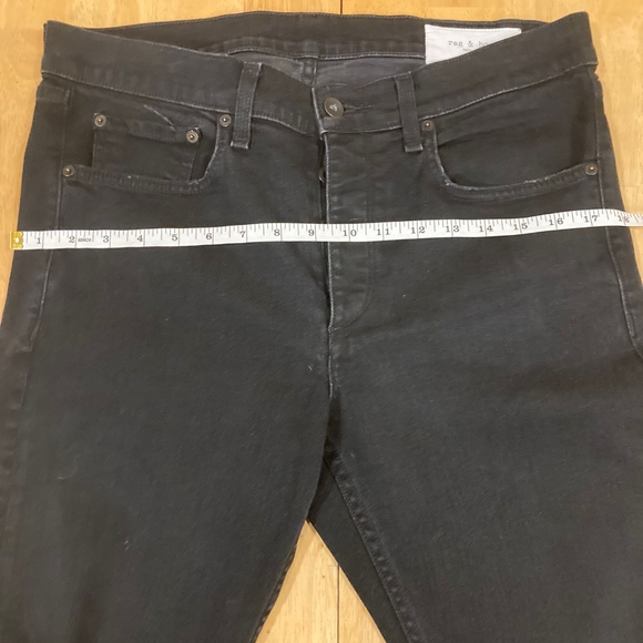 Rag & Bone Jeans Modele Mens Size 34 Classic Fit Black Straight size 34 - Picture 3 of 14